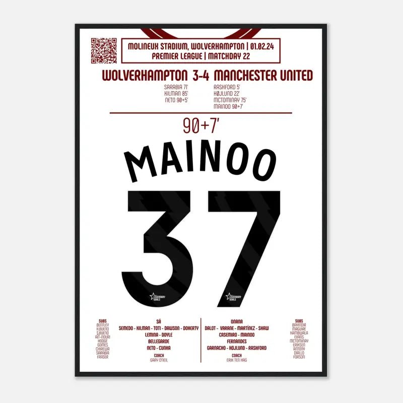 Kobbie Mainoo 2024 : But Iconique contre Wolverhampton - Legendary Goals
