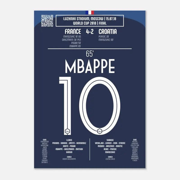 Kylian Mbappé 2018 : But emblématique de la finale de la Coupe du monde 2018 - Legendary Goals
