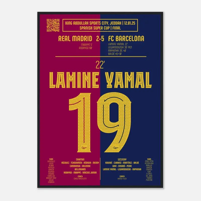 Lamine Yamal 2025 : But Iconique en Supercoupe d’Espagne - Legendary Goals