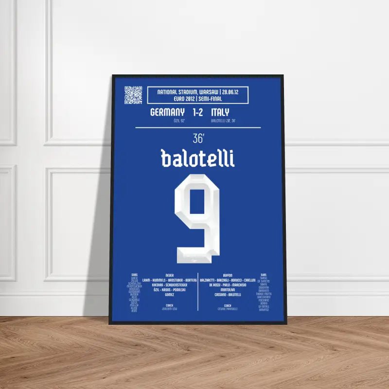 Mario Balotelli : But emblématique contre l'Allemagne – Italie Euro 2012 - Legendary Goals
