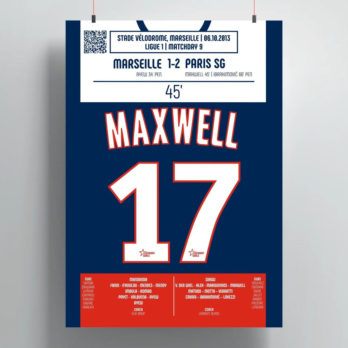 Maxwell 2013 – Le but qui a fait taire le Vélodrome - Legendary Goals