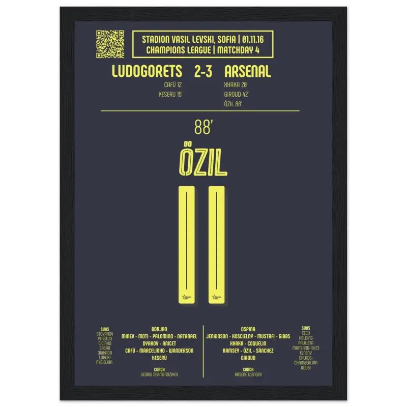 Mesut Özil : But emblématique contre Ludogorets – Arsenal 2016 - Legendary Goals