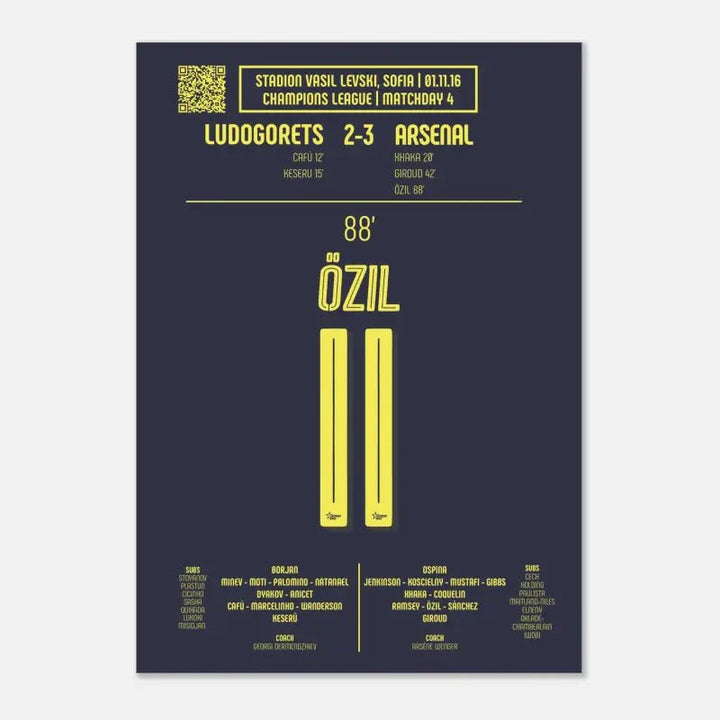 Mesut Özil: Gol emblemática contra Ludogorets