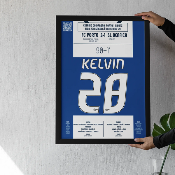 Poster du but de Kelvin - Porto vs Benfica 2013