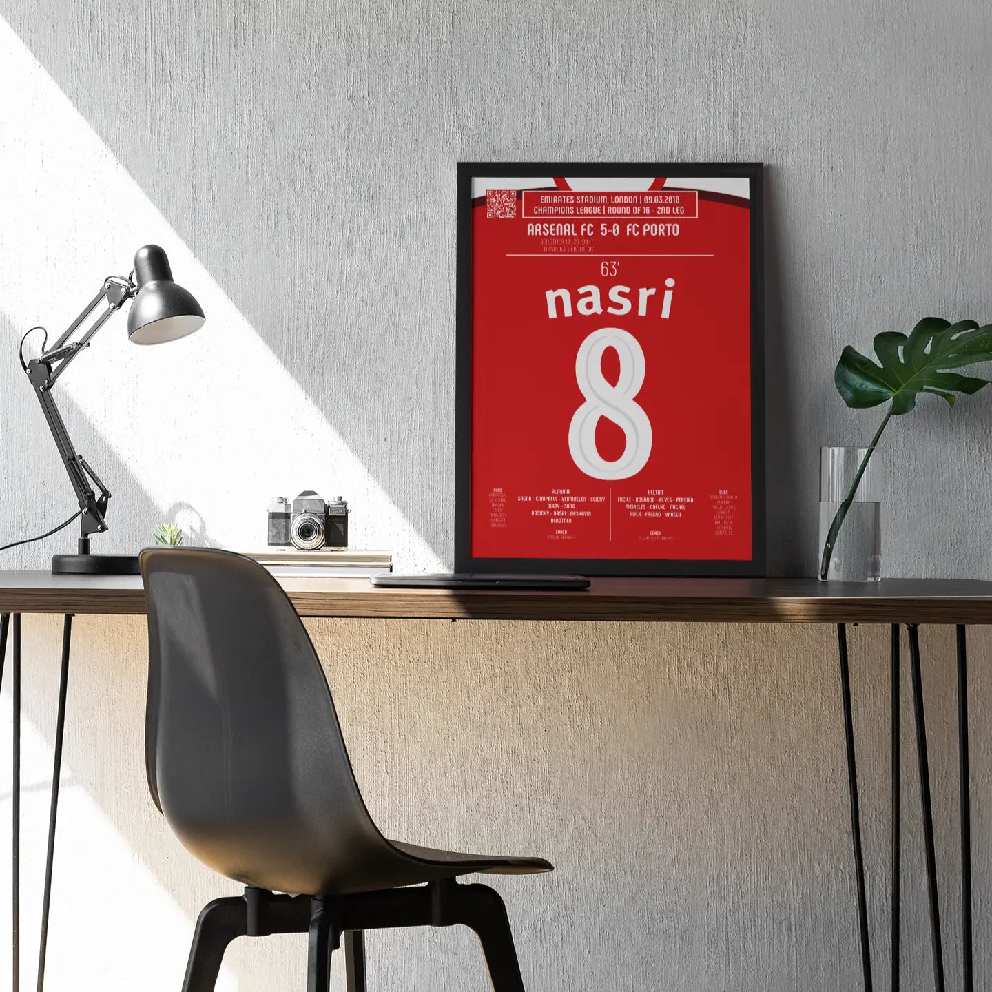 Poster du but de Samir Nasri - Arsenal vs Porto 2010