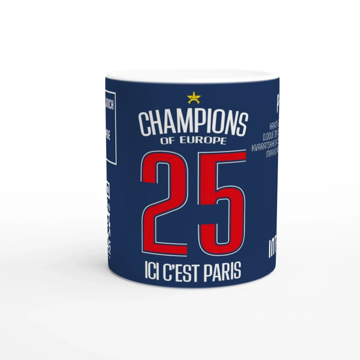 Mug Spécial PSG – Champions d’Europe 2025 - Legendary Goals