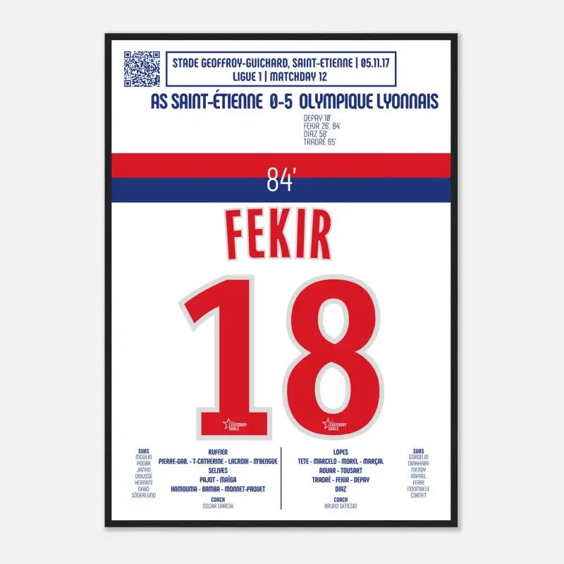 Nabil Fekir 2017 : But et Célébration Iconiques contre l’ASSE - Legendary Goals