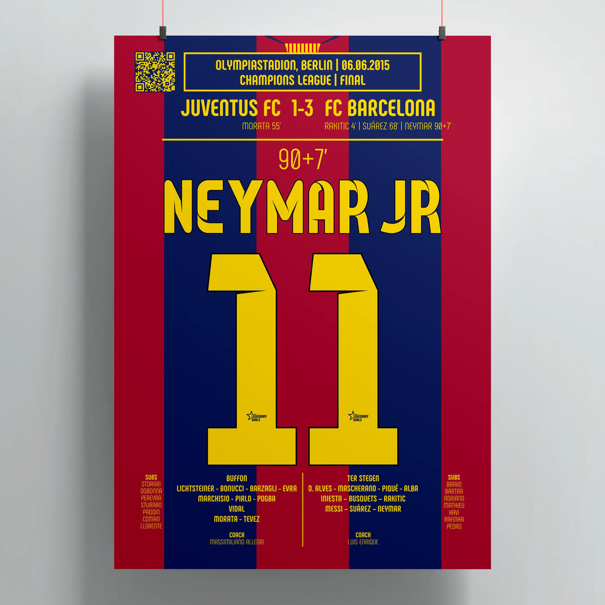 Neymar 2015 : But en Finale de Ligue des Champions - Legendary Goals