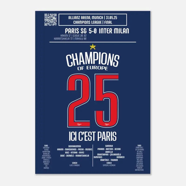 Paris Saint - Germain 2025 : Le Sacre Ultime (V2) - Legendary Goals