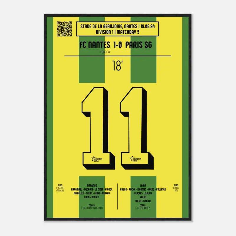 Patrice Loko : But Mémorable contre le PSG – Division 1, 1994 - Legendary Goals