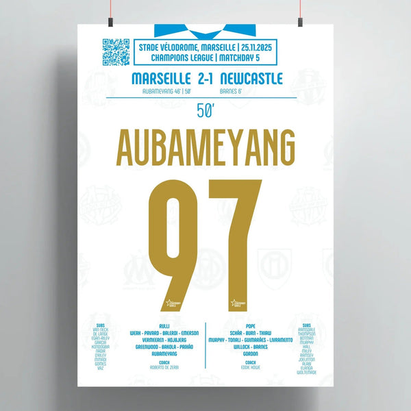 Pierre - Emerick Aubameyang 2025 : But décisif contre Newcastle - Legendary Goals