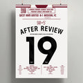 Poster de la victoire d’Arsenal - West Ham vs Arsenal 2026 - Legendary Goals