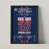 Poster de la victoire du Paris Saint - Germain - PSG vs Arsenal 2026 - Legendary Goals