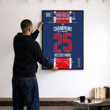 Poster de la victoire du Paris Saint - Germain - PSG vs Inter Milan 2025 (V1) - Legendary Goals