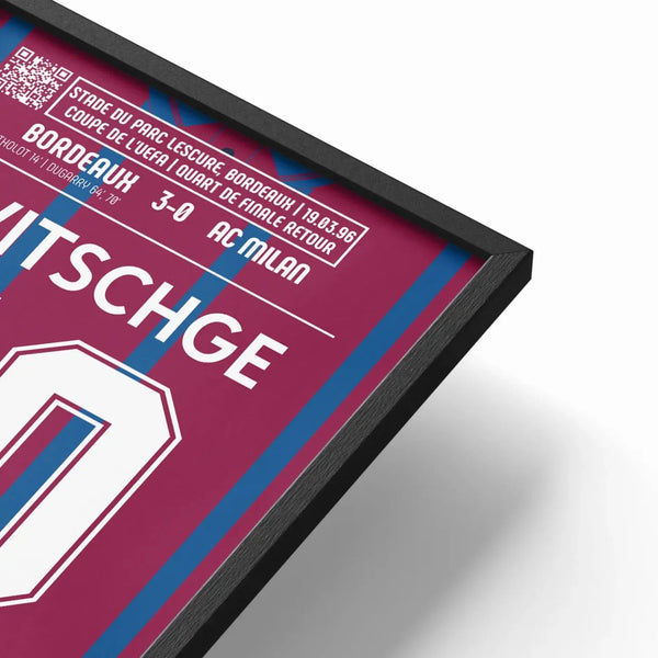 Poster de Richard Witschge – Bordeaux vs AC Milan 1996 - Legendary Goals