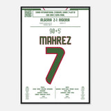 Poster de Riyad Mahrez : But Décisif contre le Nigeria – CAN 2019 - Legendary Goals