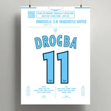 Poster du 1er but de Didier Drogba – OM vs Newcastle 2004 - Legendary Goals