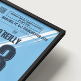 Poster du 1er but de O’Reilly – Arsenal vs Manchester City 2026 - Legendary Goals