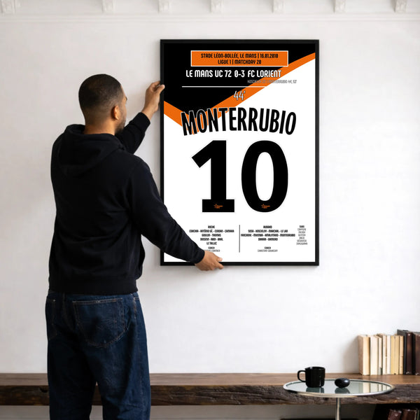 Poster du 1er but d’Olivier Monterrubio – Le Mans vs Lorient 2010 - Legendary Goals