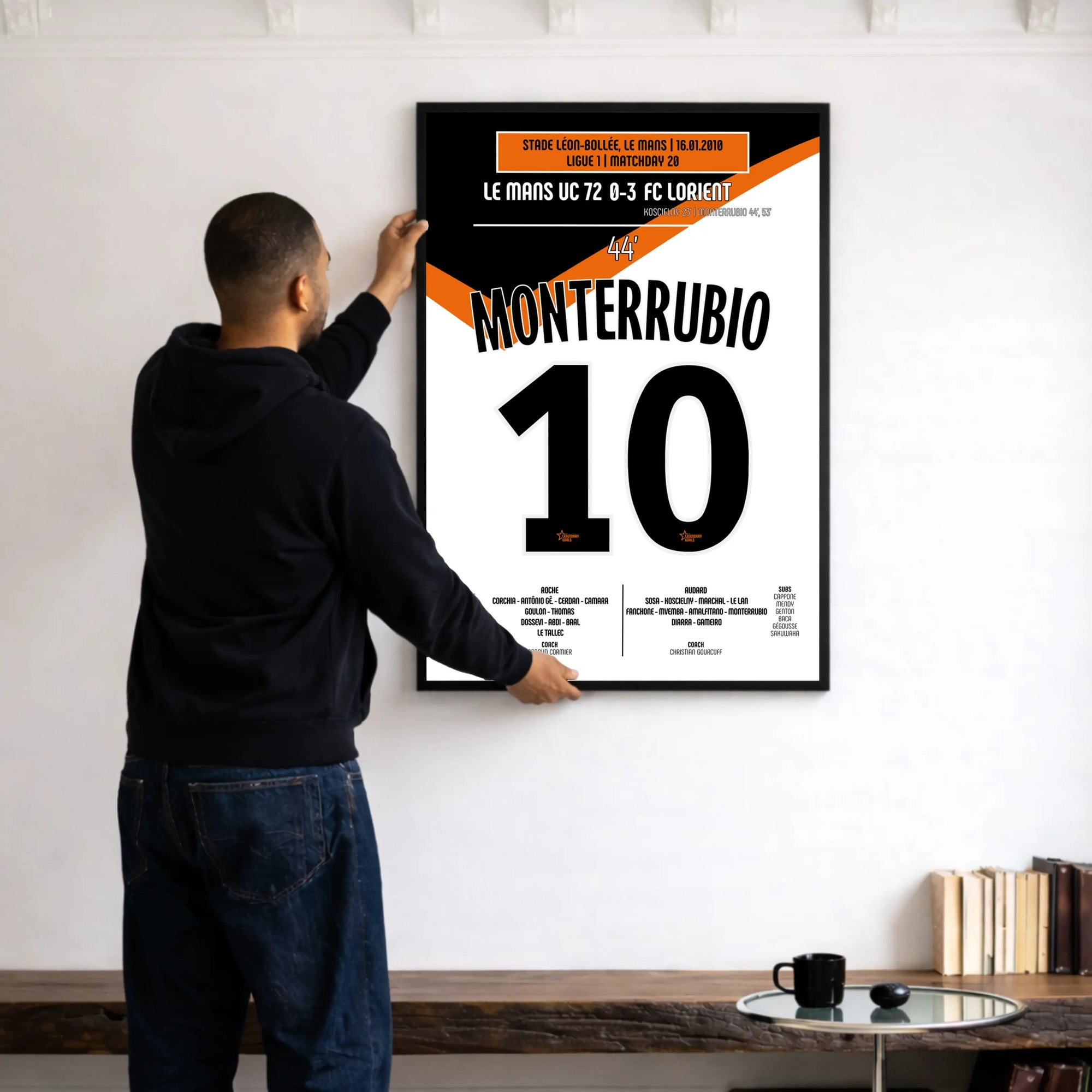 Poster du 1er but d’Olivier Monterrubio – Le Mans vs Lorient 2010 - Legendary Goals