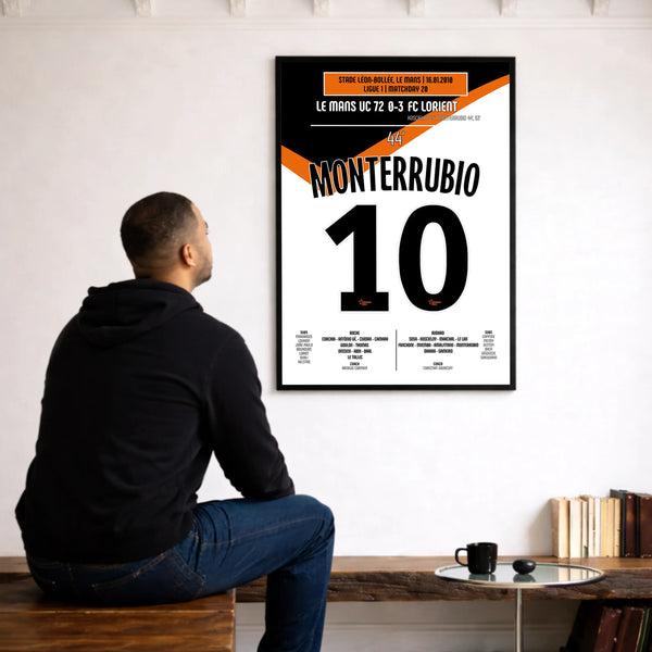 Poster du 1er but d’Olivier Monterrubio – Le Mans vs Lorient 2010 - Legendary Goals