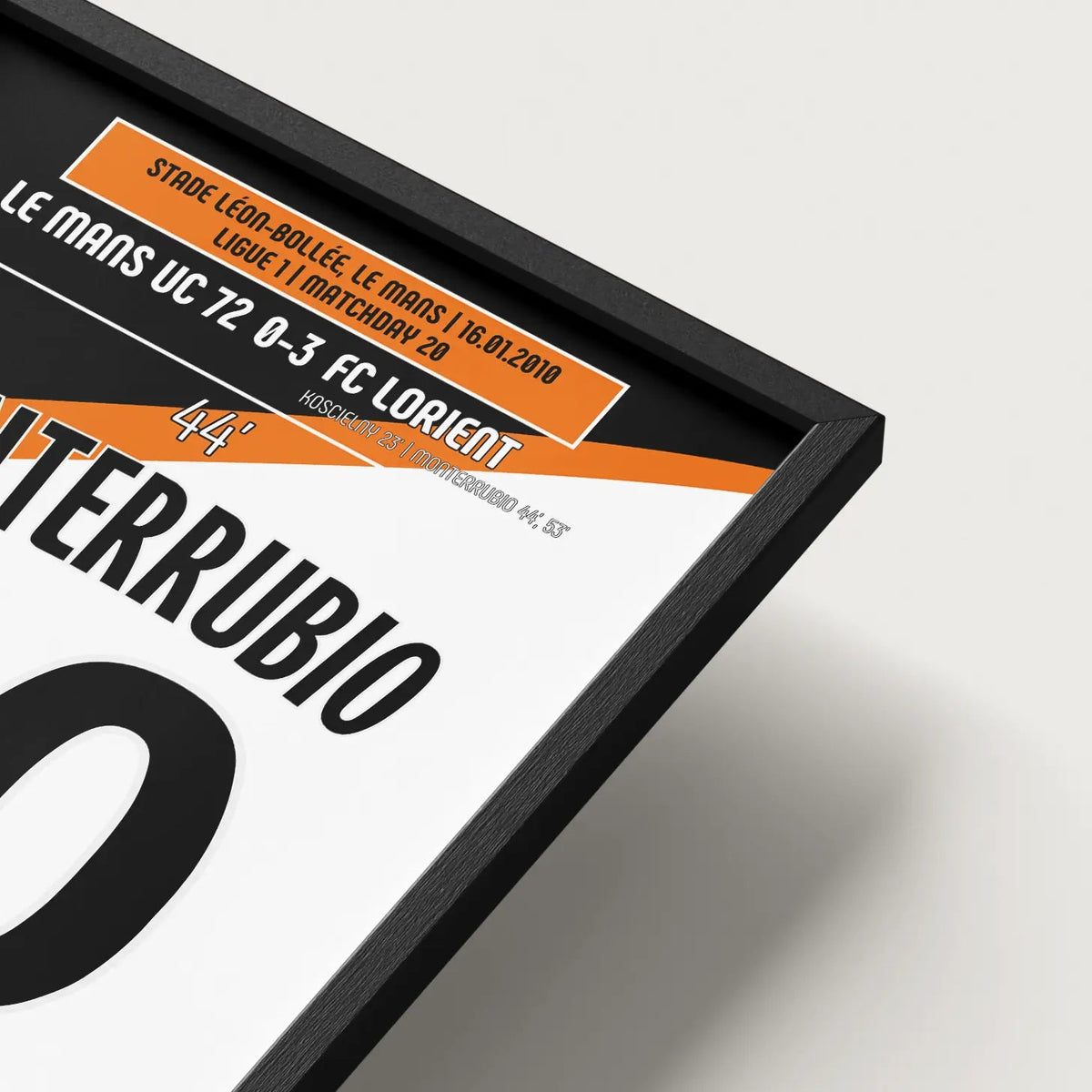 Poster du 1er but d’Olivier Monterrubio – Le Mans vs Lorient 2010 - Legendary Goals