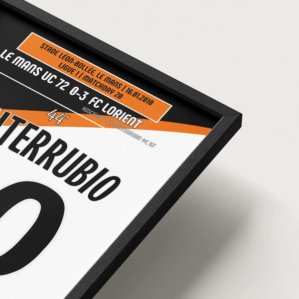 Poster du 1er but d’Olivier Monterrubio – Le Mans vs Lorient 2010 - Legendary Goals