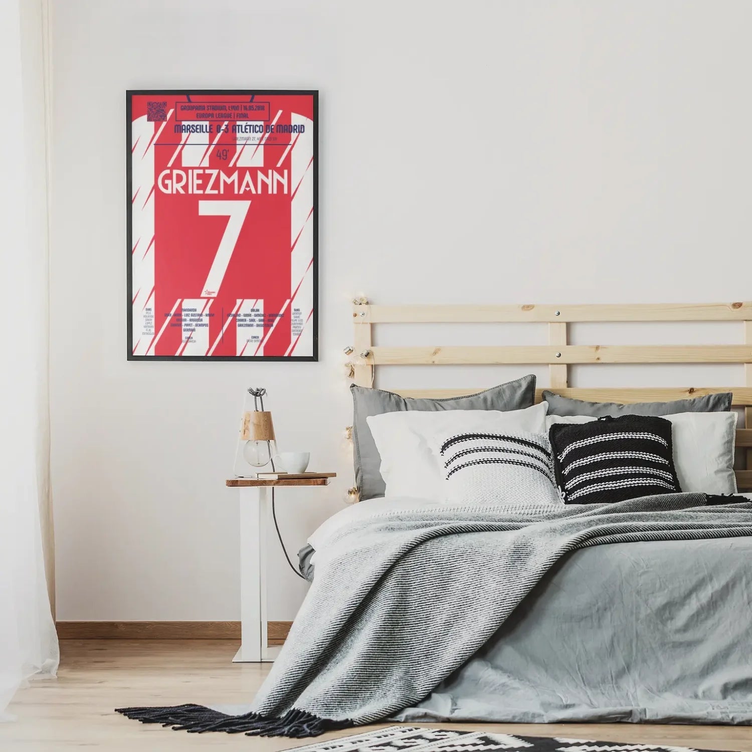 Poster du 2e but d’Antoine Griezmann – OM vs Atlético Madrid 2018 - Legendary Goals