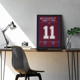 Poster du 2e but de Christophe Dugarry – Bordeaux vs AC Milan 1996 - Legendary Goals