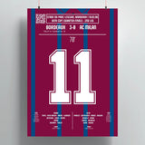 Poster du 2e but de Christophe Dugarry – Bordeaux vs AC Milan 1996 - Legendary Goals