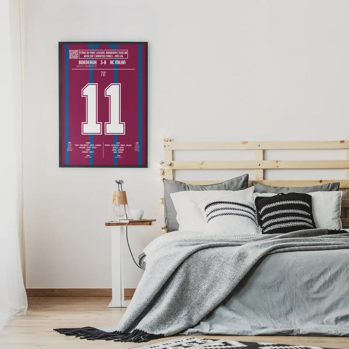 Poster du 2e but de Christophe Dugarry – Bordeaux vs AC Milan 1996 - Legendary Goals