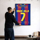 Poster du 2e but de David Villa – Barcelone vs Real Madrid 2010 - Legendary Goals