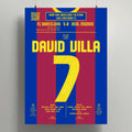 Poster du 2e but de David Villa – Barcelone vs Real Madrid 2010 - Legendary Goals
