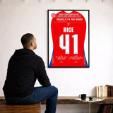 Poster du 2e but de Declan Rice – Arsenal vs Real Madrid 2025 - Legendary Goals