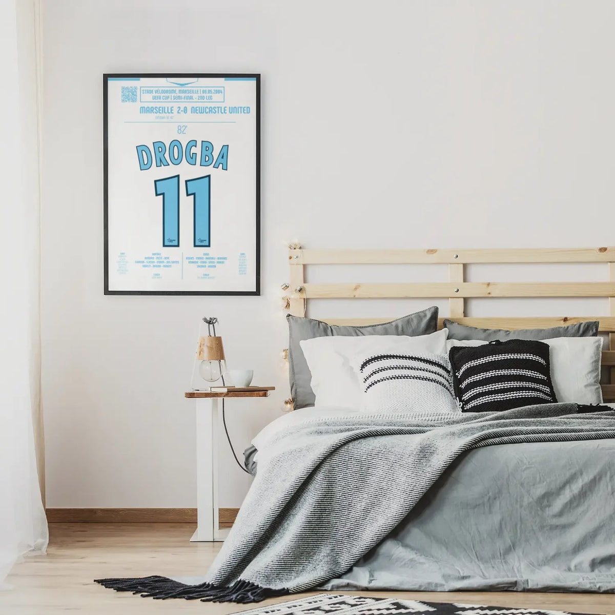 Poster du 2e but de Didier Drogba – OM vs Newcastle 2004 - Legendary Goals