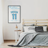 Poster du 2e but de Didier Drogba – OM vs Newcastle 2004 - Legendary Goals