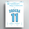 Poster du 2e but de Didier Drogba – OM vs Newcastle 2004 - Legendary Goals