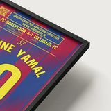 Poster du 2e but de Lamine Yamal - Barcelone vs Villarreal 2026 - Legendary Goals