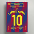 Poster du 2e but de Lamine Yamal - Barcelone vs Villarreal 2026 - Legendary Goals