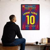 Poster du 2e but de Lamine Yamal - Barcelone vs Villarreal 2026 - Legendary Goals