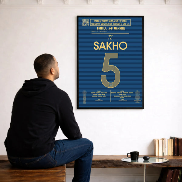 Poster du 2e but de Mamadou Sakho - France vs Ukraine 2013 - Legendary Goals