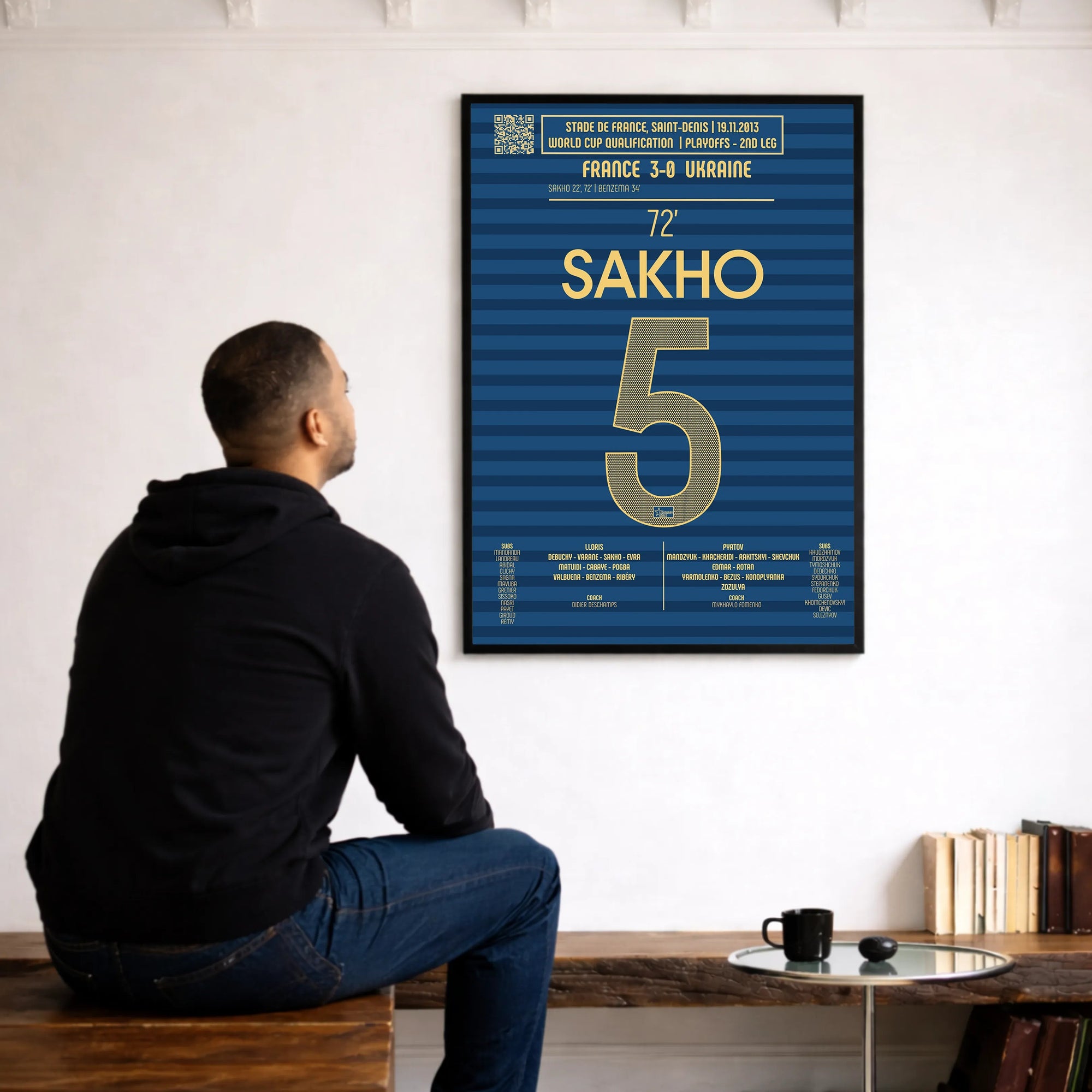 Poster du 2e but de Mamadou Sakho - France vs Ukraine 2013 - Legendary Goals