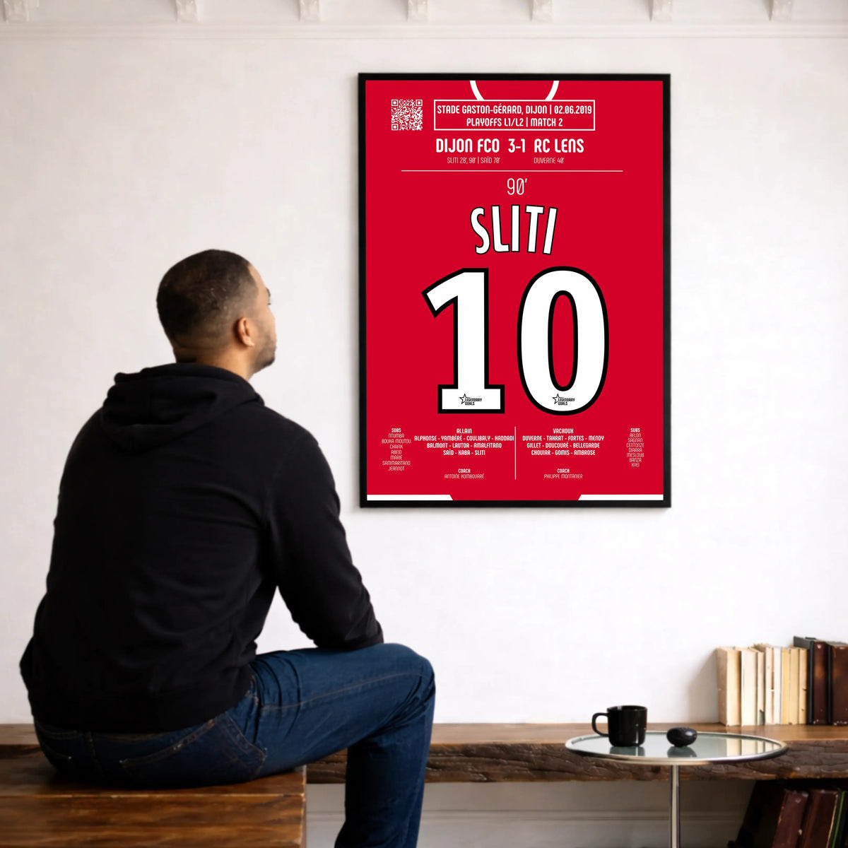 Poster du 2e but de Naïm Sliti - Dijon vs Lens 2019 - Legendary Goals