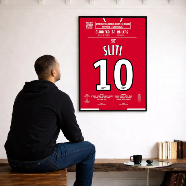 Poster du 2e but de Naïm Sliti - Dijon vs Lens 2019 - Legendary Goals
