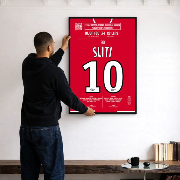 Poster du 2e but de Naïm Sliti - Dijon vs Lens 2019 - Legendary Goals