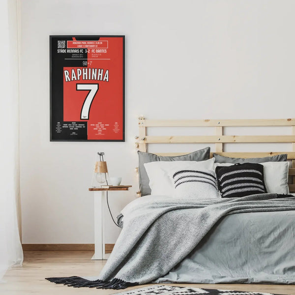 Poster du 2e but de Raphinha – Stade Rennais vs FC Nantes 2020 - Legendary Goals