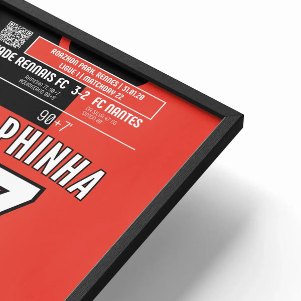 Poster du 2e but de Raphinha – Stade Rennais vs FC Nantes 2020 - Legendary Goals