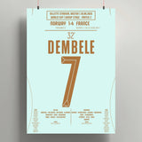 Poster du 3e but d’Ousmane Dembélé - Norvège vs France 2026 - Legendary Goals
