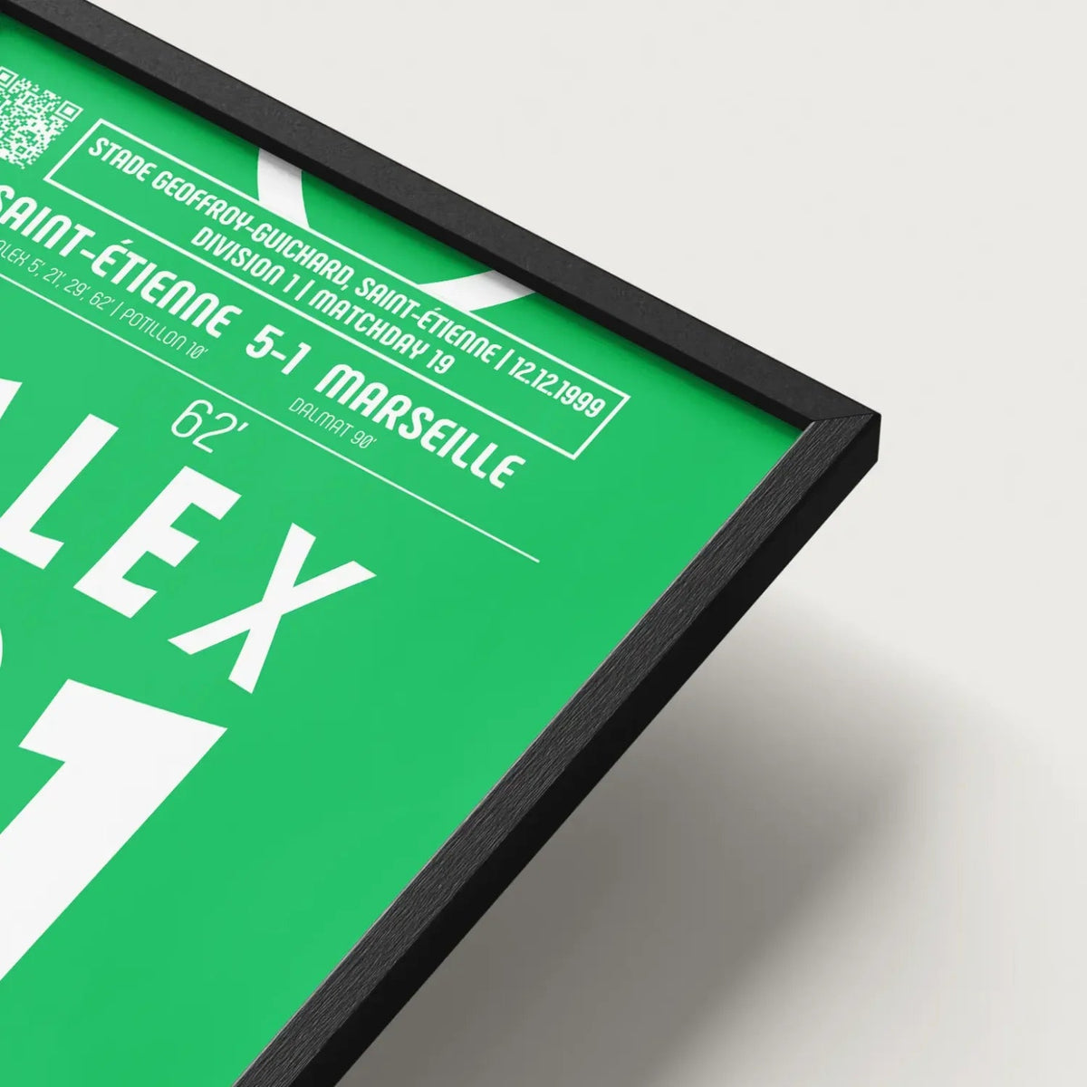 Poster du 4e but d’Alex Dias – ASSE vs OM 1999 - Legendary Goals