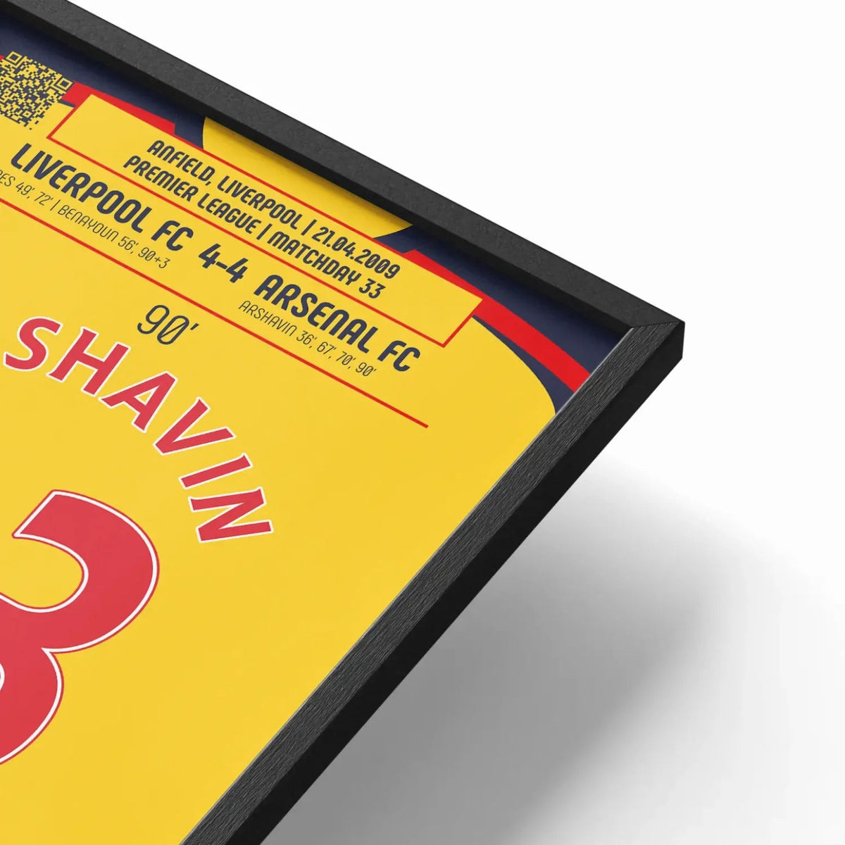 Poster du 4e but d’Andrey Arshavin – Liverpool vs Arsenal 2009 - Legendary Goals